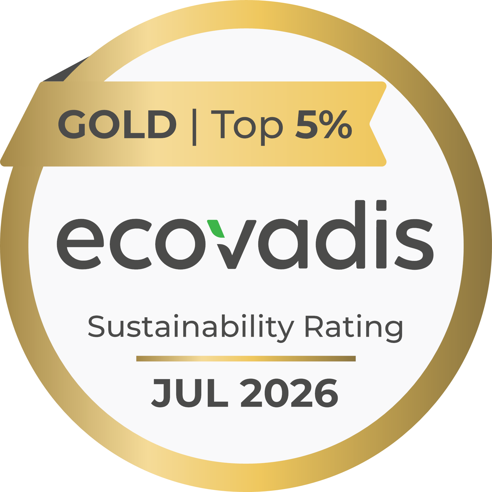 medal(1) Ecovadis Gold Medal 2026